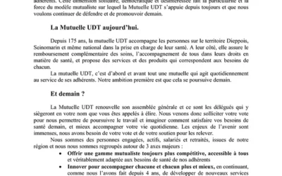 2023 – Election des délégués à l’assemblée Générale